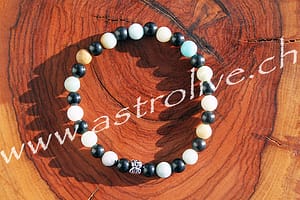 Bracciale Shungite e Amazzonite