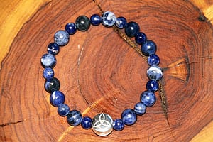 Bracciale sodalite trinità in argento 925