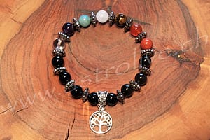 Bracciale 7 chakra e onice