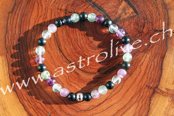 Bracciale Shungite e Fluorite