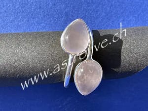 Anello quarzo rosa argento 925